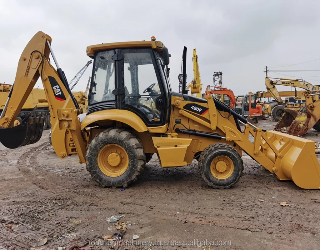 Good Performance Used Cat Backhoe Loader 420f Made In Japan / Usa