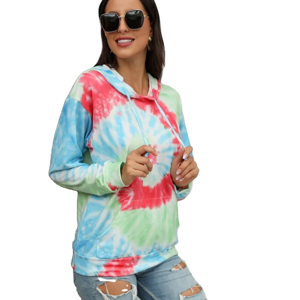 

Hot Selling Product Cotton Color Block Hoodies Tie-Dye Mens Racerback Hoodies