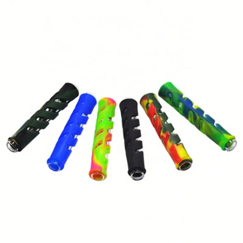 

Silicone Round Smoking Pipe Outdoors Practical Tobacco Pipe 2021, Random