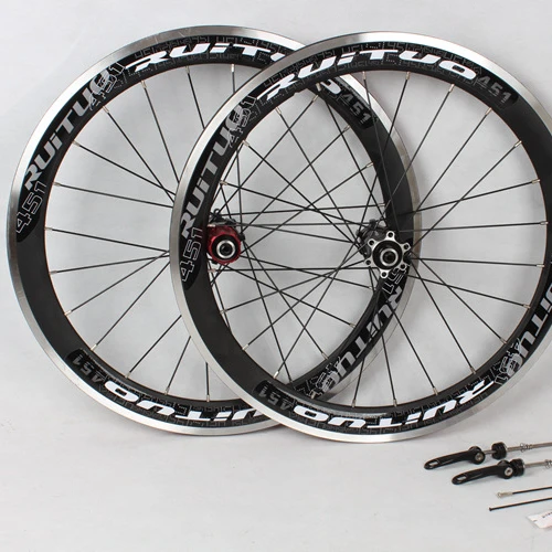 

Hot sale 451 disc brake wheel set 20*1-/8 5 bearing 120 ring air flow learning bicycle wheel set