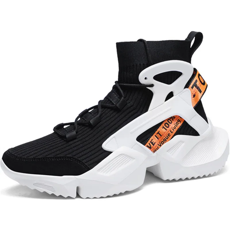 

Dropshipping Custom Logo Man Sneakers Breathable Fashion Men's Height Increasing Casual Damping Outdoor
