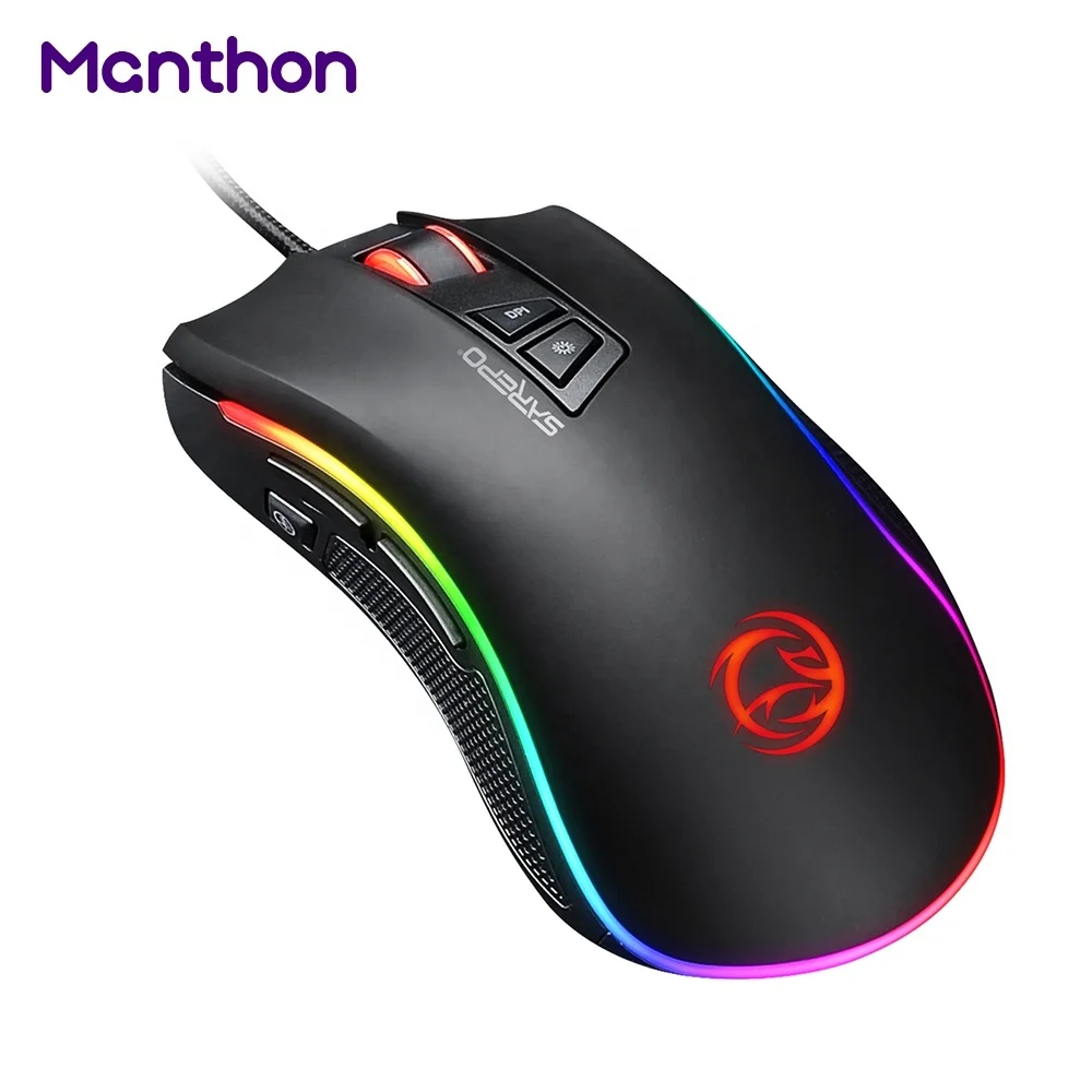 

China Wholesale Pink 24000 DPI Mechanical Gaming Mouse, Black