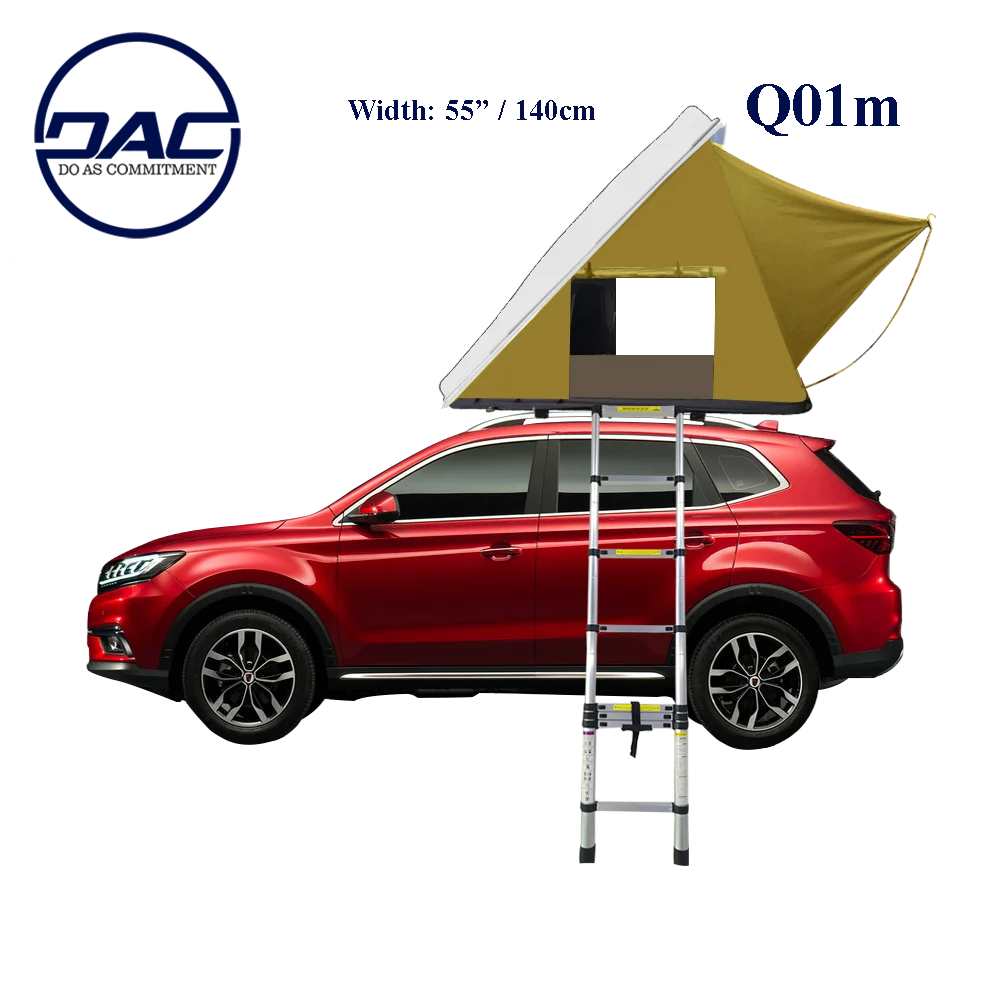 

Tent Manufacturer DAC Q01M Hard Shell Roof Top Tents Gas Strut Car Rooftop Tent
