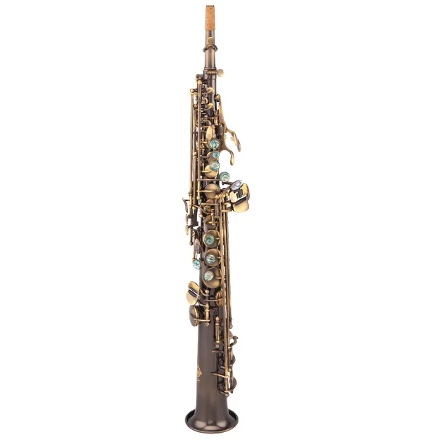 

Bb Tone And Antique Bronze Body Material Professional Good Quality Soprano Saxophone