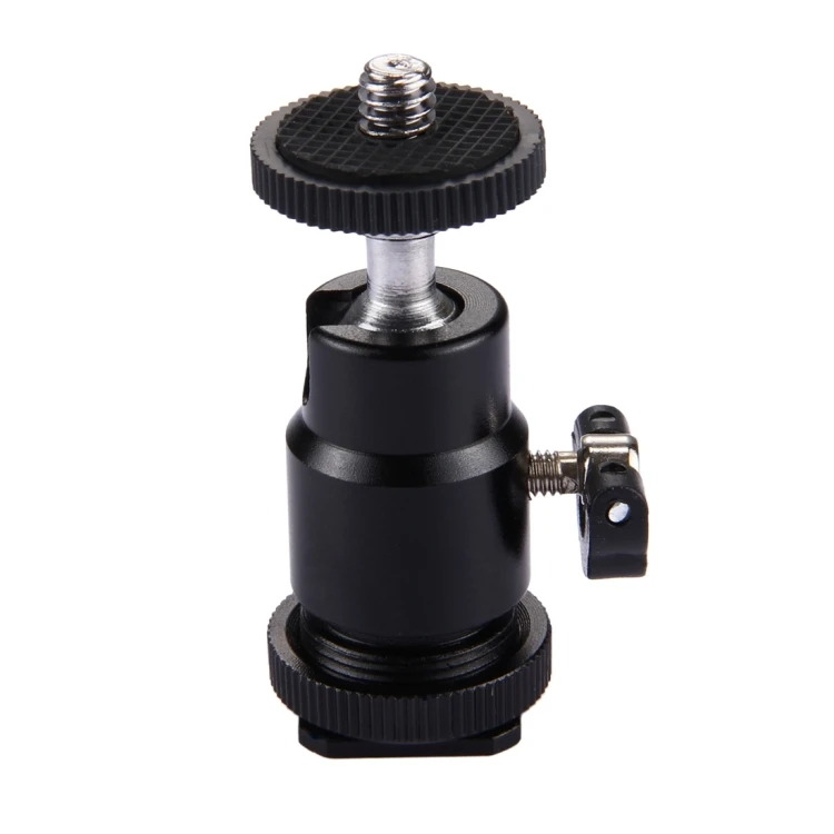 

STOCK PULUZ Cold Shoe Tripod Head 1/4 inch Tripod Screw Head with Lock