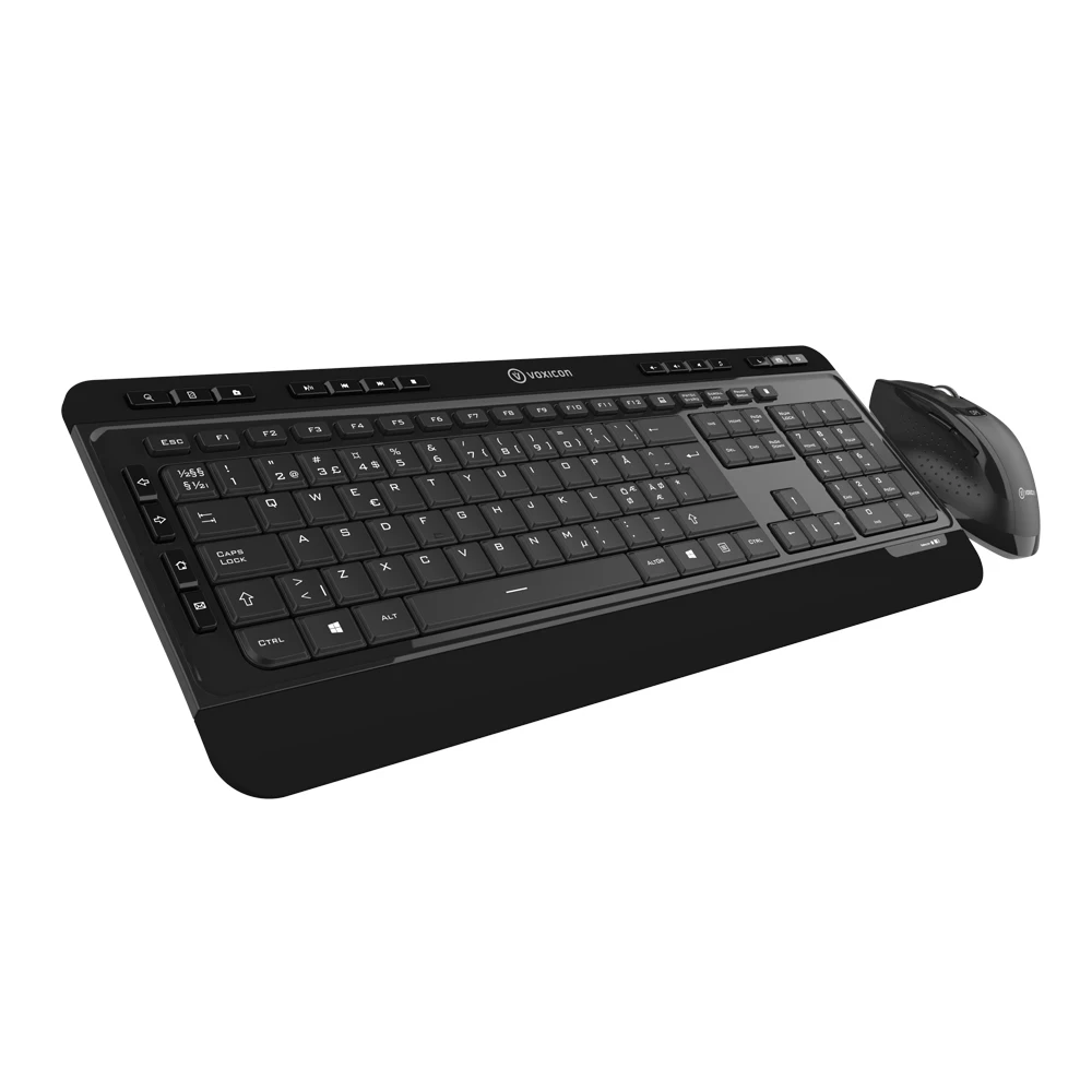 

ERGONOMIC MULTIMEDIA Home Office Wireless USB Wireless 2.4Ghz wireless keyboard and mouse combo de teclado y mouse