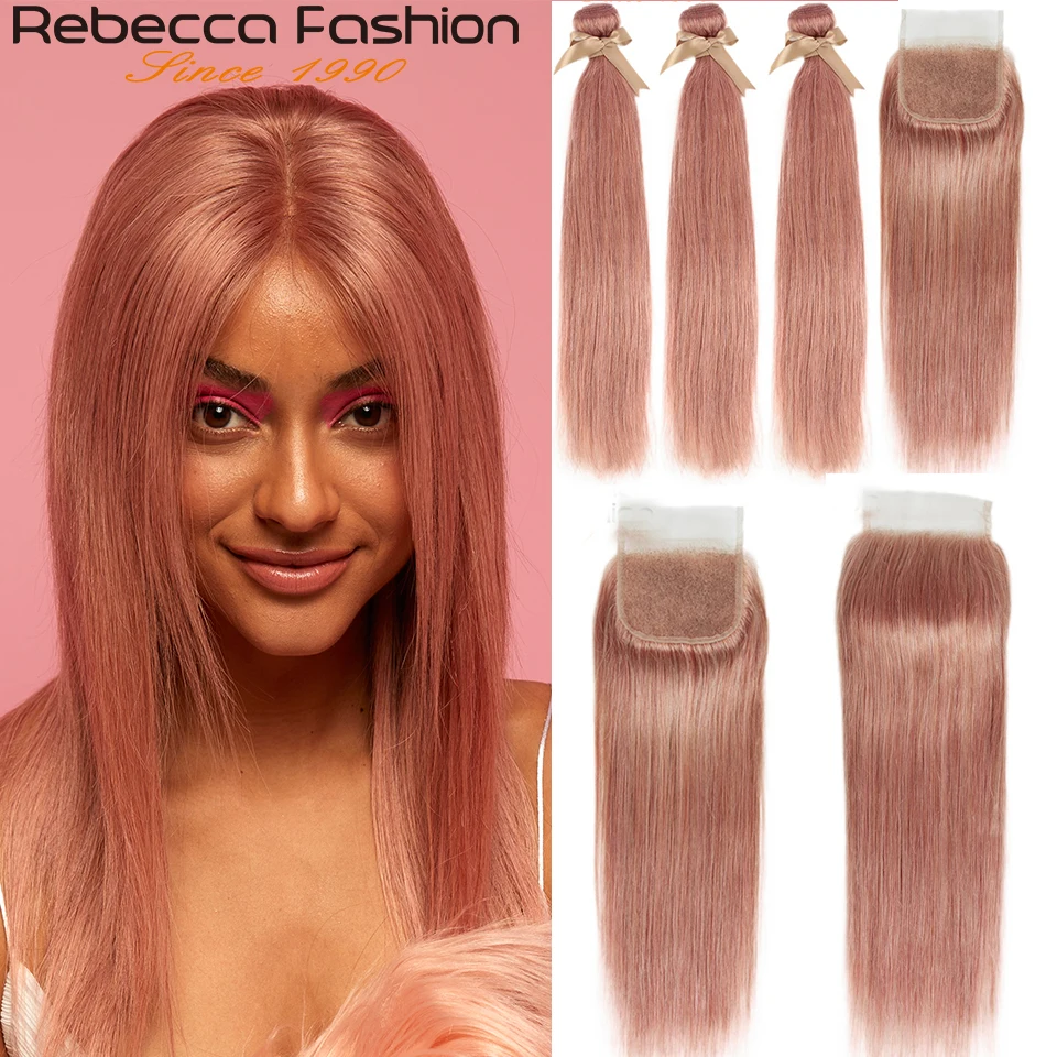 

Rebecca Fashion cheap colorful hair extension straight weave 8 to 28inches remy hair bundles wholesale human hair extension