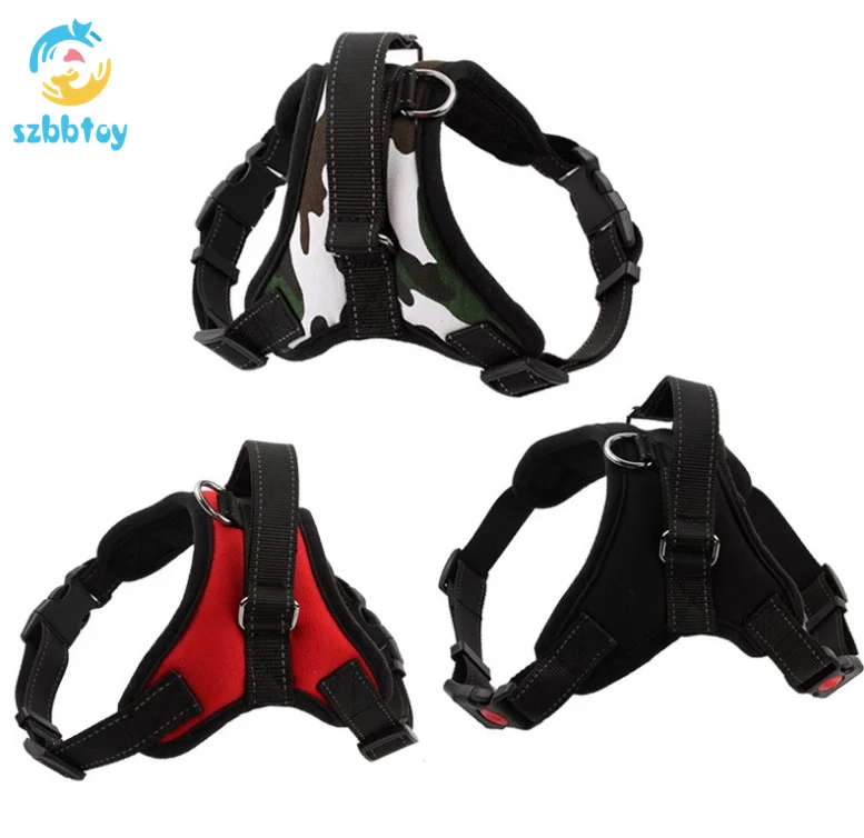 

Nylon Oxford Cloth Hand Signed Reflective Harness Dog Pet Chest Strap, 10colors