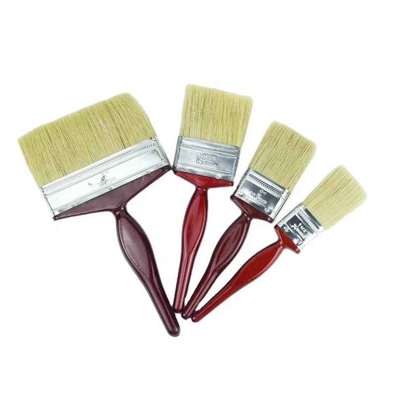 

2023 Hot Sale Plastic Handle Paint Brush Bristle Hair Oil Paint Brush