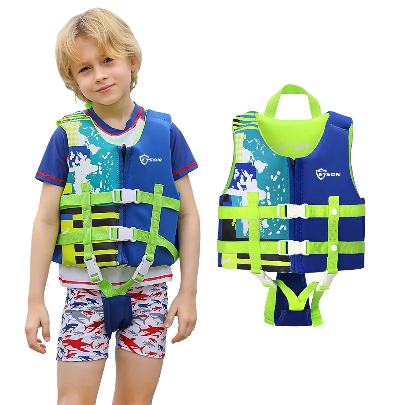 

Eyson Hot Sell Durable Adjustable Children Kids Swimming Water Sports Life Jacket Vest