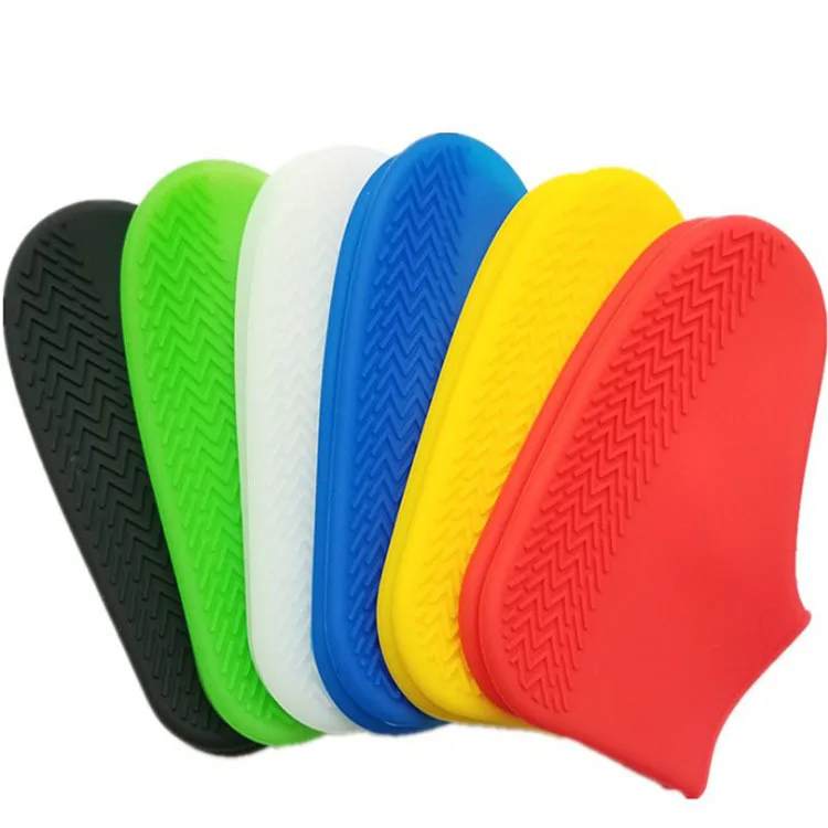 

soft silicon material reusable non slip silicone rain shoe cover, Any pantone color number