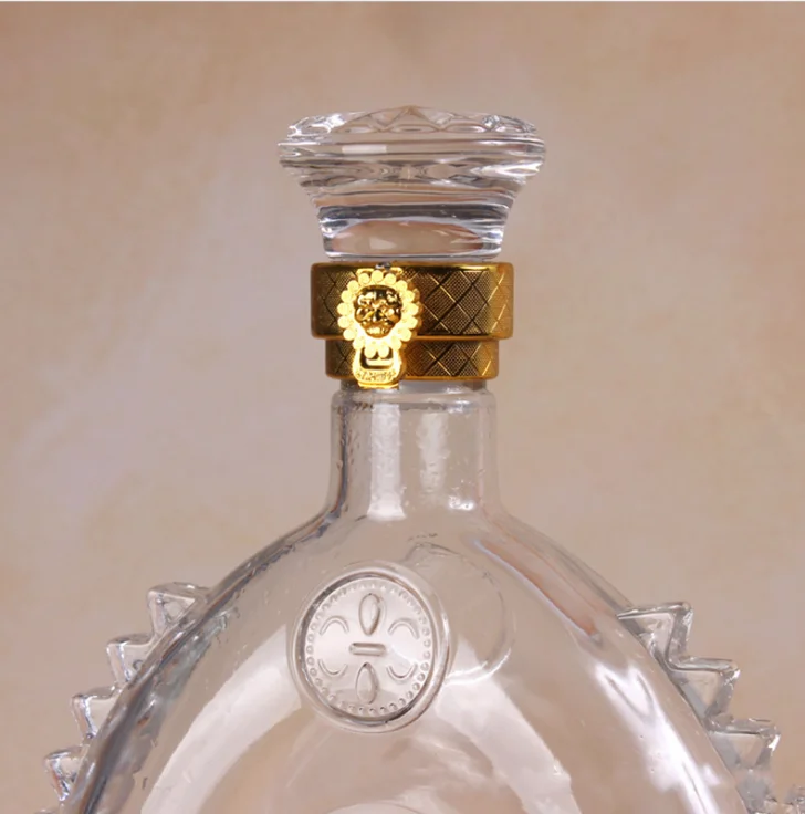 700毫升清除路易十三形高品质红葡萄酒玻璃瓶与螺丝盖