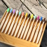 

FDA natual bamboo toothbrush for hotel with logo