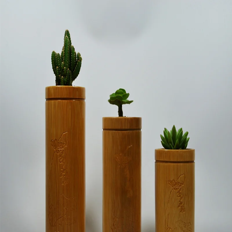 
Manufacturers professional customized bamboo green bamboo flower pot vase home decoration 