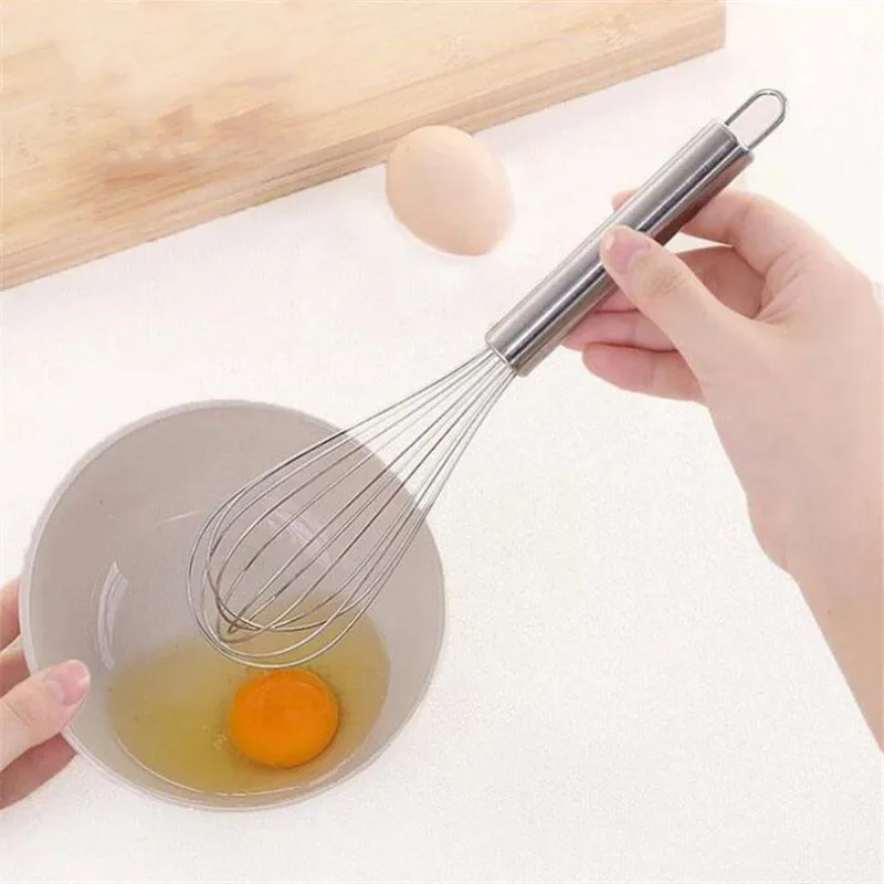 

High Quality Household Stainless Steel Handheld Eggbeater Pie Butter Food Blender Kitchen Baking Pastry Tools