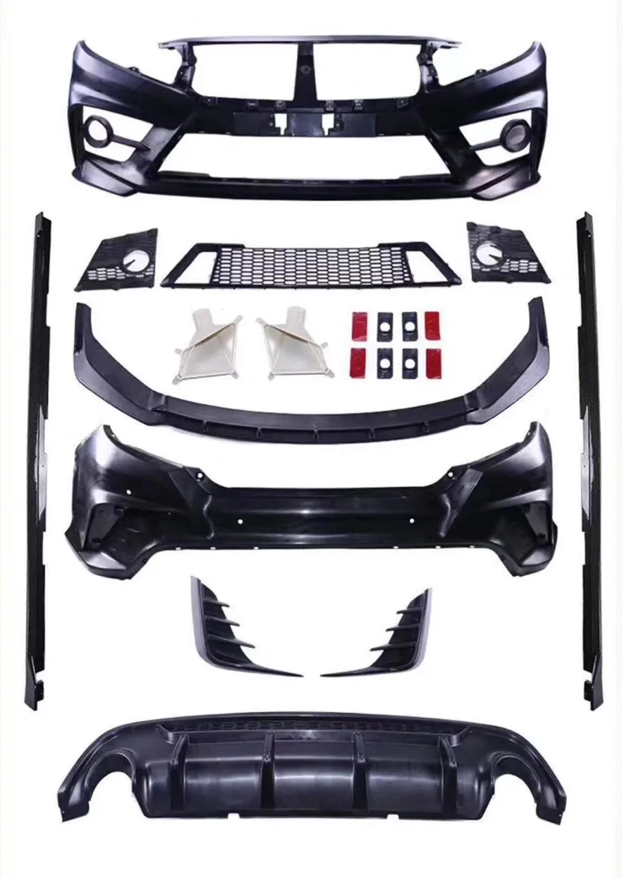 Factory Pp Bumper High Quality Body Kits For Honda Civic Yofer Fc 450 2016 2018 View Auto Parts Factory Pp Abs Bumper High Quality Bodt Kits For Honda Civic Yofer Fc 450 Keyray Product