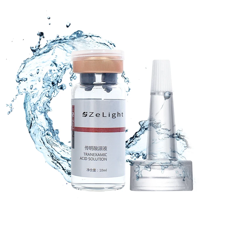 

Ze Light 10ml Private Label Best Moisturizing Firming Lightening Skin Tranexamic Acid Vitamin C Collagen Meso Whitening Serum