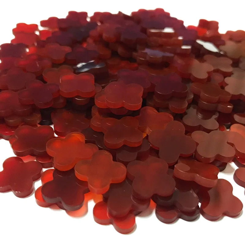 

Red agate clovers wholesale,can be customized