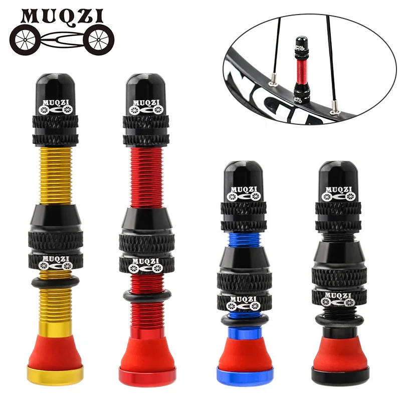 

MUQZI Bicycle Schrader Valve 40mm 60mm Tubeless Tire A/V Valve MTB Road Bicycle Valve