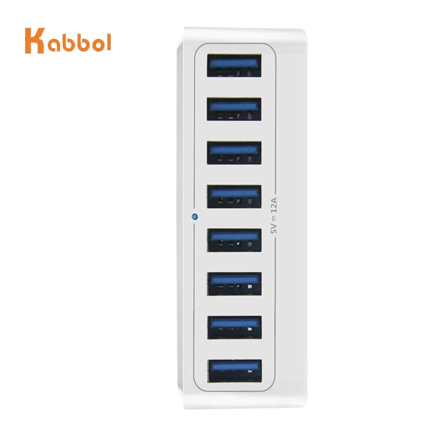 Power Ports Multi-fast 5v 12a 60w Charger for Mobile Phones And Tablets 8 Multi Port Usb Charger