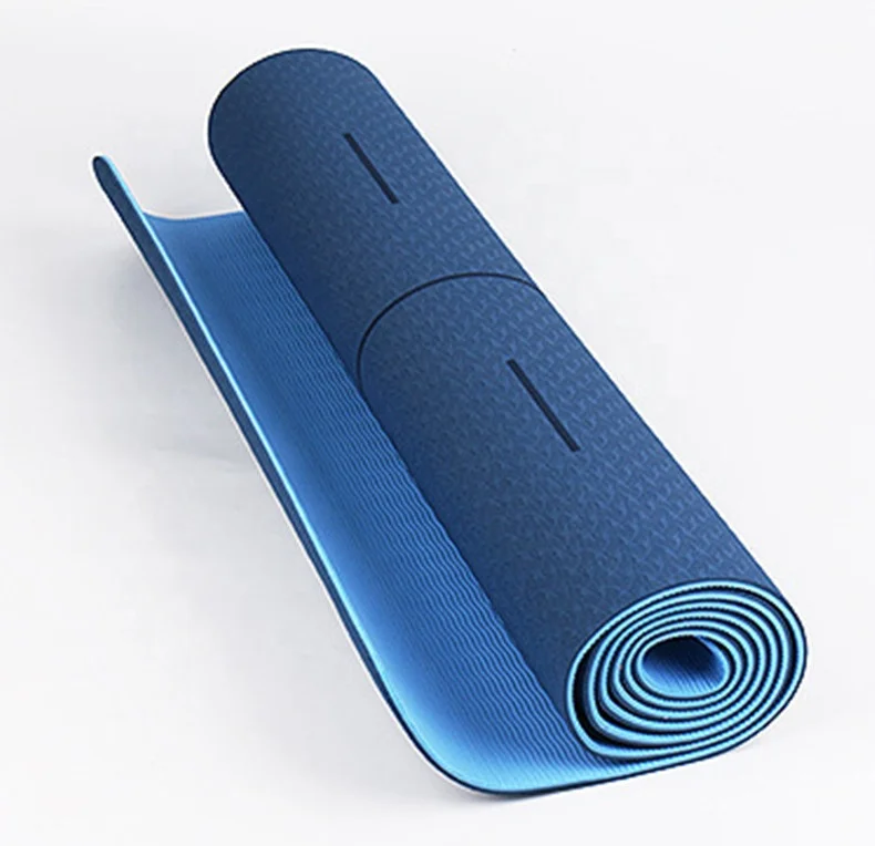 

TY Yoga Mat With Position Line Sport Carpet Mat For Beginner Environmental Fitness Gymnastics Anti-skid Mat Bag Set, Customized color