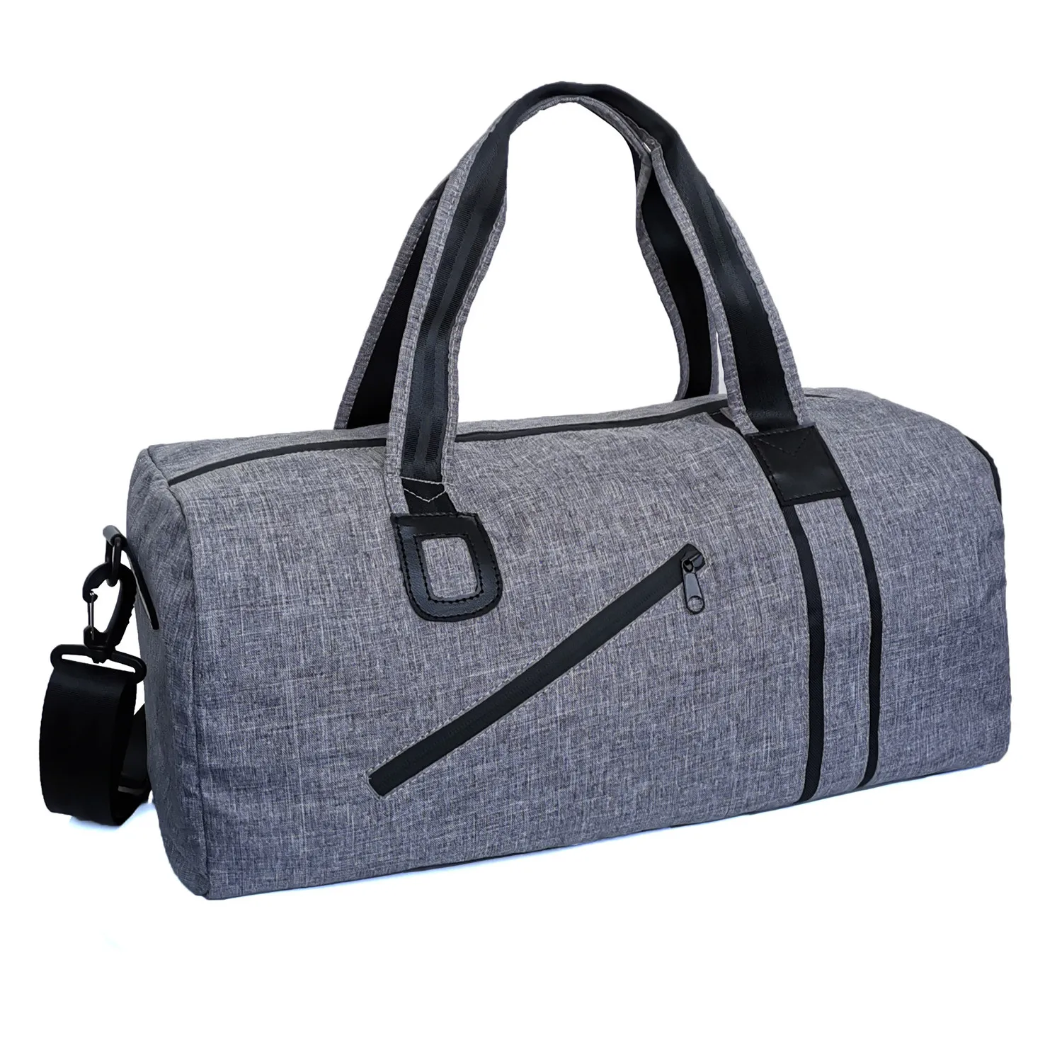 

Factory Production Wholesale Outdoor Travel Sport Gym Duffel Bag for Women & Men, Black, grey