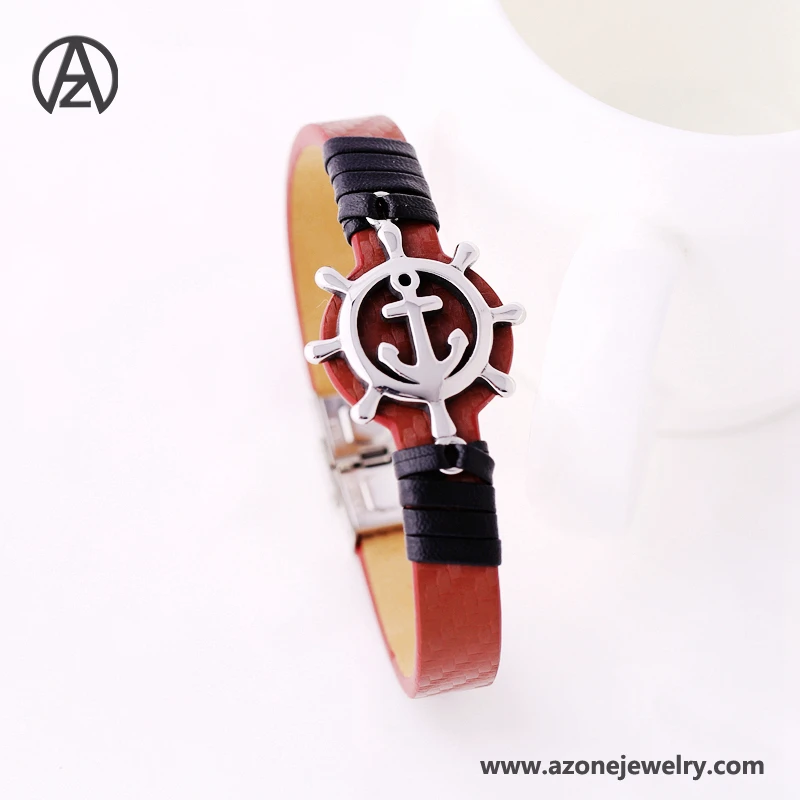 Mens Oxyn Bracelets Jewelry,Fashion Anchor Stainless Steel Bracelet