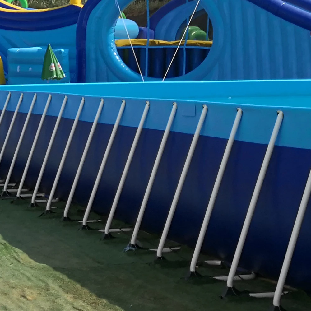 Commercial Metal Frame Steel Removable Swimming Pool Above Ground Water Park Pool