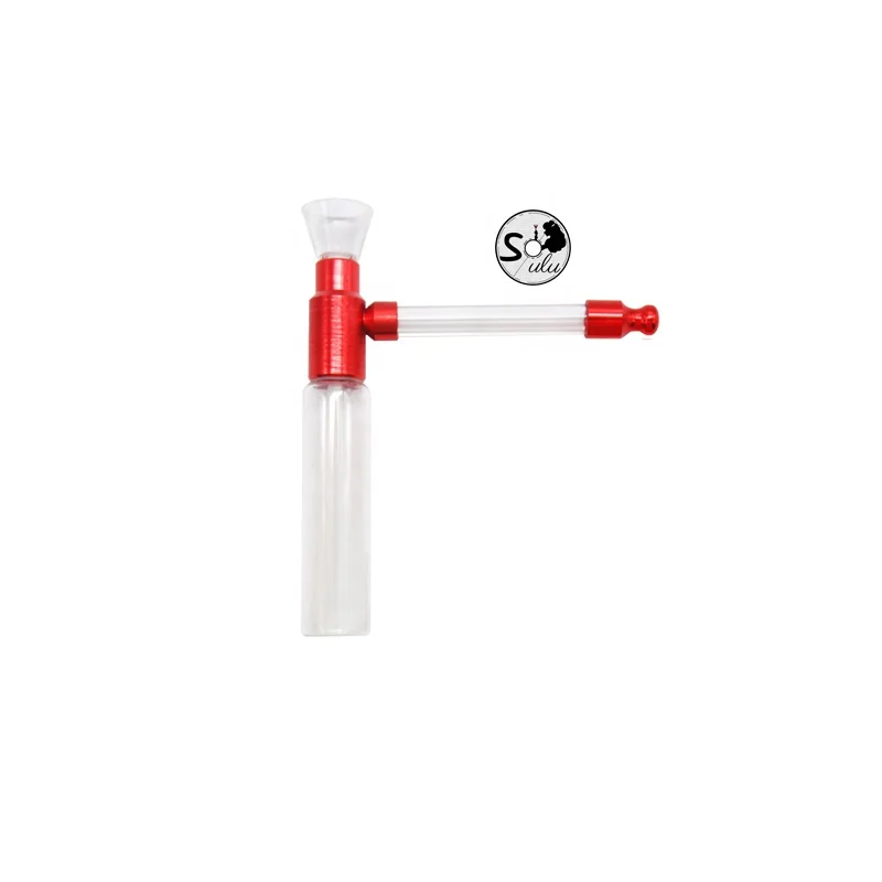 

2021 hot sale metal pipe glass straight pipe smoking accessories factory wholesale, Picture