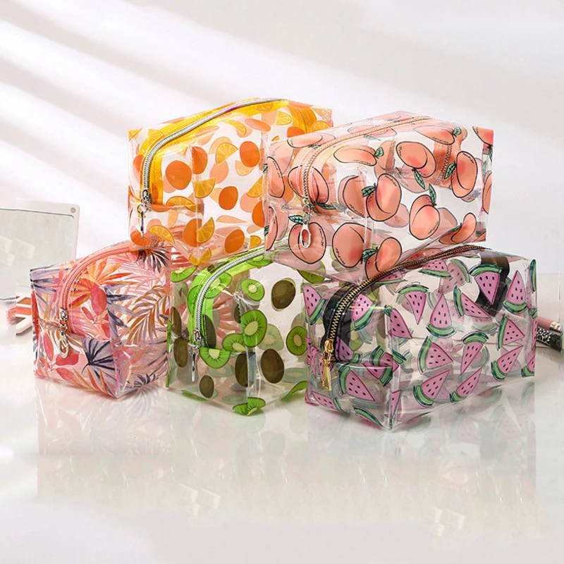 

2020 Hot Sale Transparent PVC Makeup Storage Bag For Korea And Janpan Large Cosmetics Pouch, Customized color