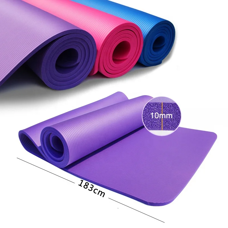 

Yoga Mat environmental protection non-slip fitness Dance Mat 10mm nbr Exercise Mat, Picture color