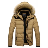 

Winter Men Warm Jacket Thick Men Outwear Fur Collar Mens Jackets