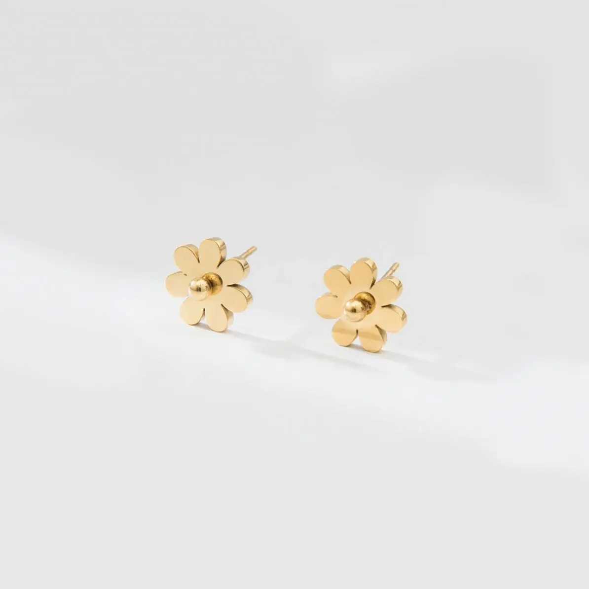 

Trending earrings 2021 cute flower 14k stainless steel high fashion gold plated designer inspired earring sets women jewelry