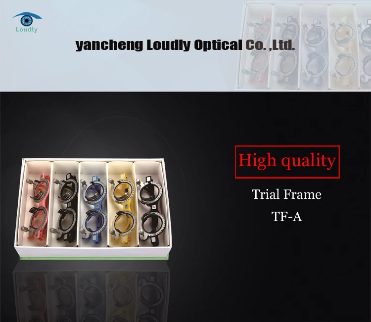 China best quality ophthalmic equipment colourful trial lens frame