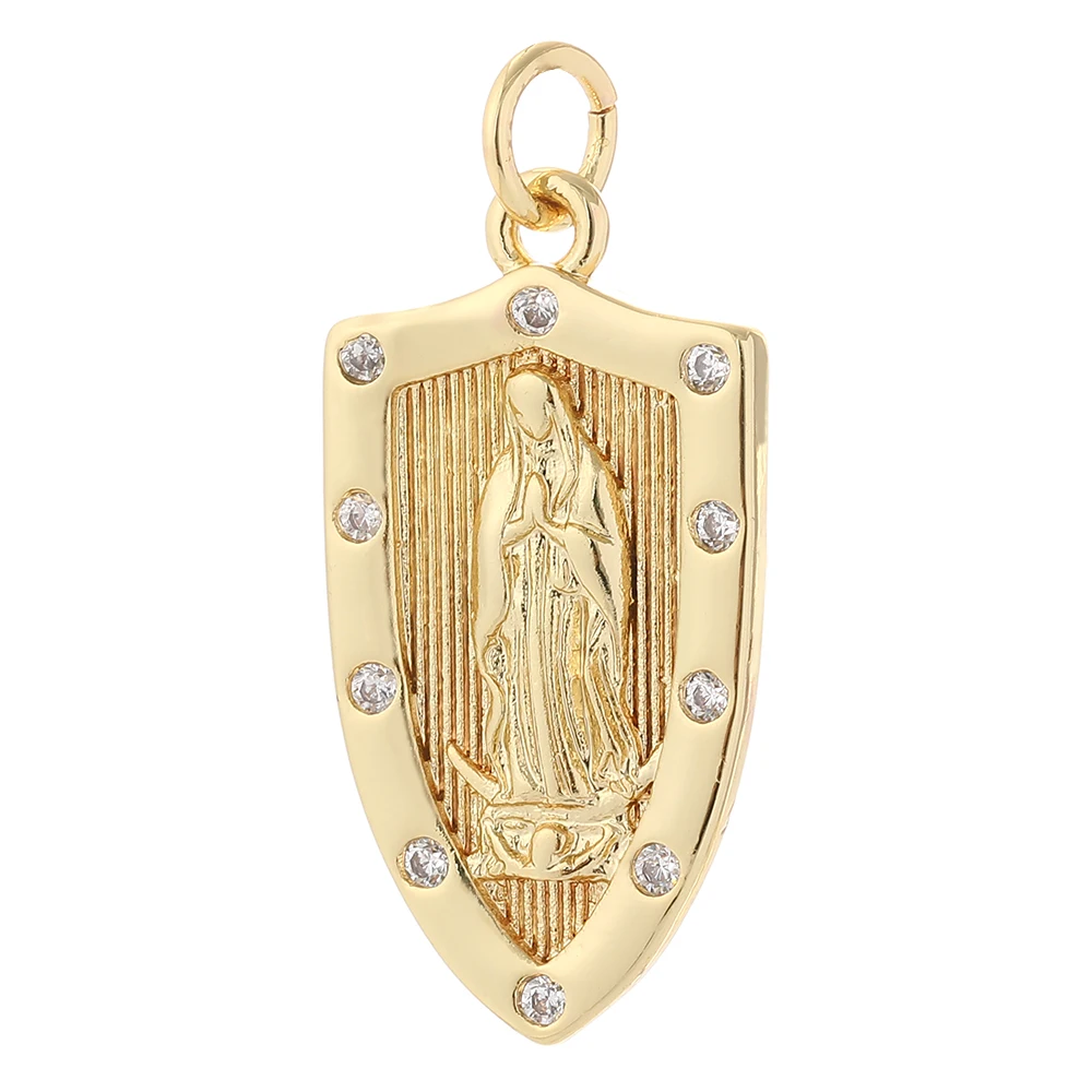

Minimalist Jewelry Gold Filled Virgin Mary Jewelry Gold Pendant Jewelry Tools Making jesus charm men guardian angel pendant, Gold/rosegold/silver
