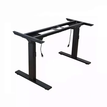 Office Computer Desk Sided Rectangular Lifting Column Motor Ergonomic Electric Sit Stand Two Stage Lift Table Buy Two Stage Lift Table Downwards Adjustable Desk Motor Table L Shape Three Segment Column Upwards Telescoping Table Base Telescopic