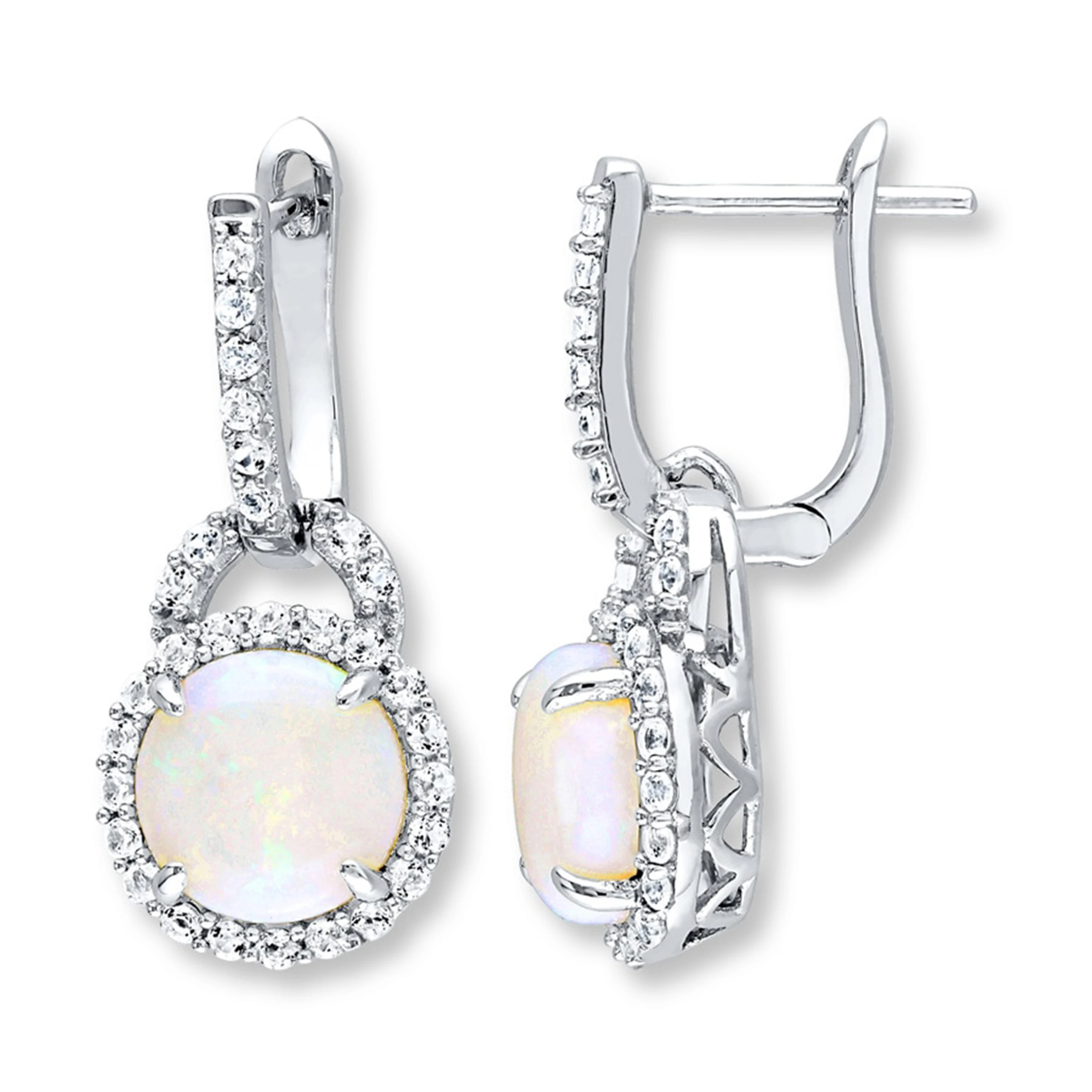 

Fashion Fire Sliver Plated Opal Earring Solid 925 Sterling Silver Opal Jewelry Earring Of Woman, Fire opal earrings