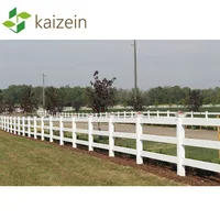 

Outdoor UV proof security Plastic Material 3 rails PVC Horse Fence