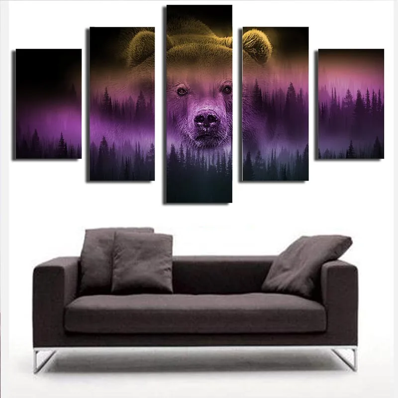 5 Panel Canvas Art Painting Oil Wall Print Poster Islamic Nordic Decor Abstract Custom African Picture Buy Printing Canvas Wall Art Oil Landscape 3d Picture Poster 5 Panel Print Handmade Beautiful