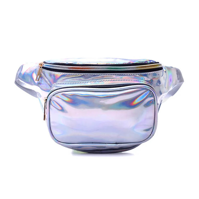 

New style PVC Bag Waist Bag Hot sell Chest Bag Women fashion Holographic Fanny Pack, Color1