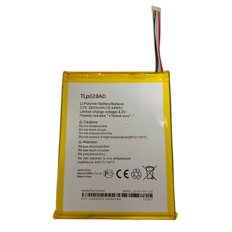 

wholesale high quality cellphone battery TLp028AD for Alcatel One Touch Neon linkzone OT 1216X PIXI7 5036 phone batteries, Sliver