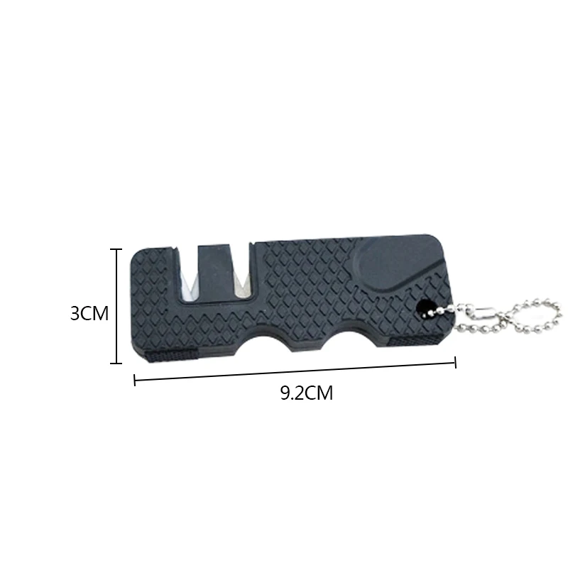 

Outdoor Knife Sharpener Quick Knife Sharpener Mini Knife Sharpener-1, Black
