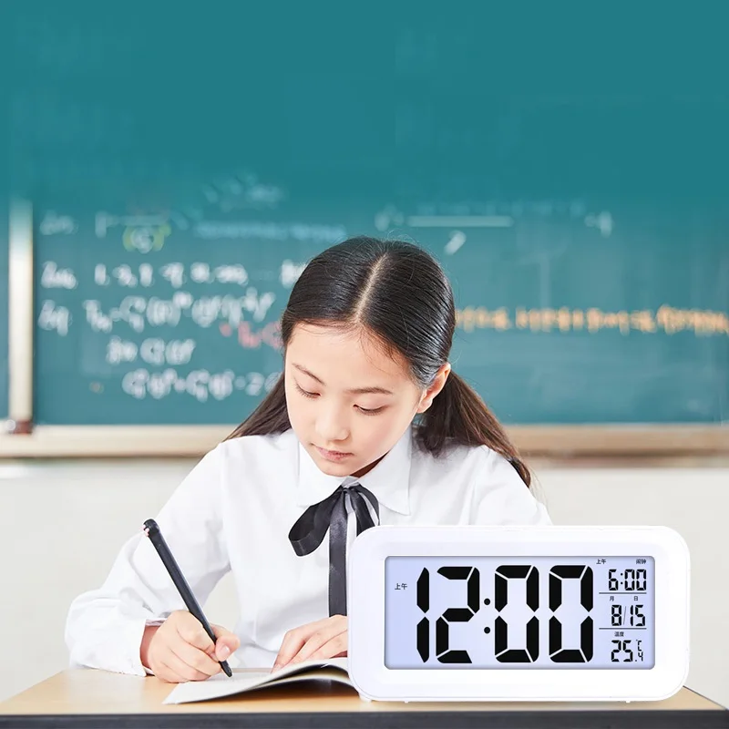 

Desktop Electric Digital Backlight Mini Light Table LED Alarm Clock With Time