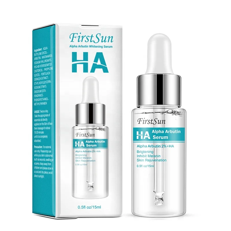 

FirstSun Alpha Arbutin 2% + HA Serum Arbutin Skin Whitening Face Serum Remove Dark Spots Freckle Essence Reduce Blemishes