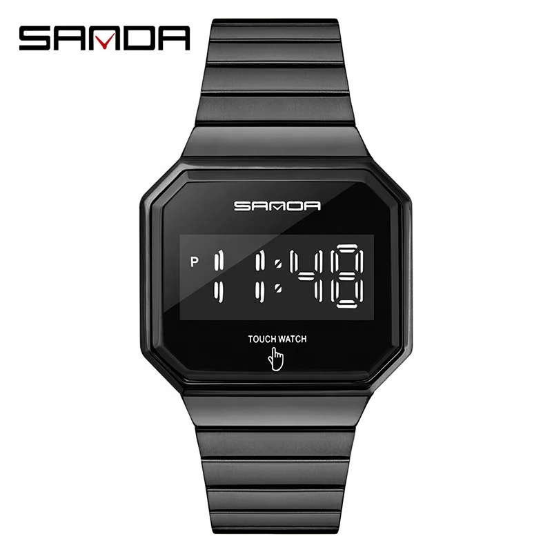 

Sanda 8001 Touch Screen Led Digital Watch Waterproof Sports Men Digital Watch Date Relogio