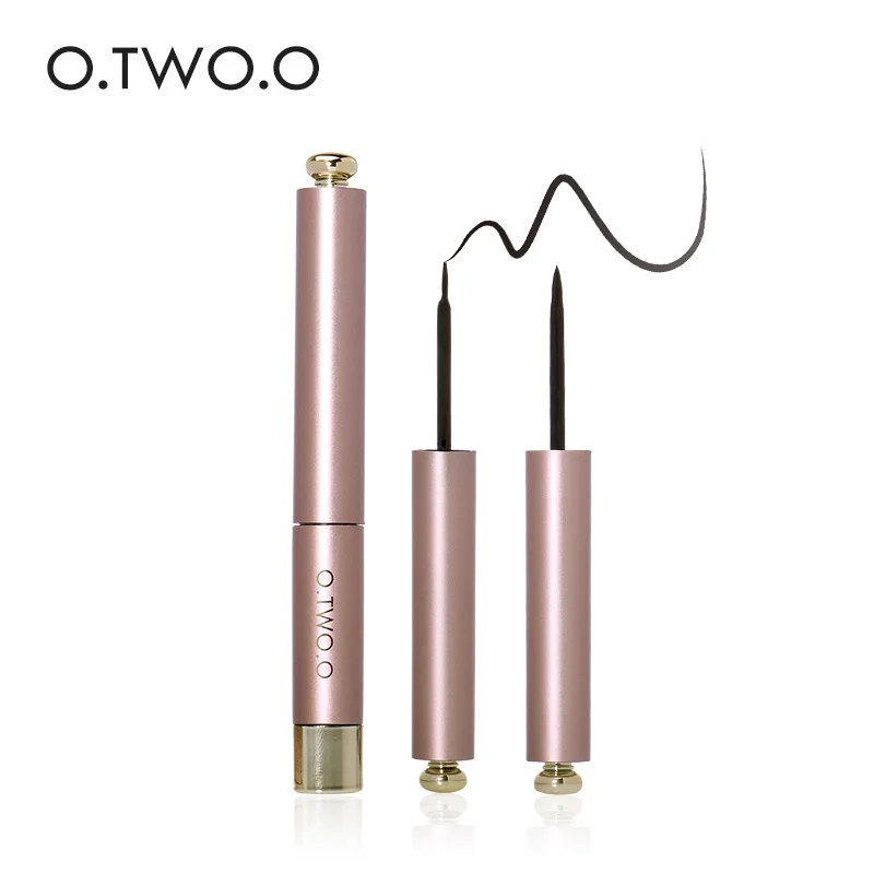 

O.TWO.O Rose Gold Series Liquid Eyeliner is not easy to smudge Two kinds of brush heads are available