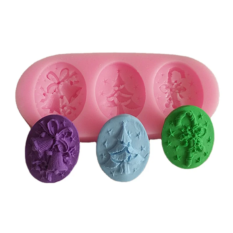 

New silicone rubber Christmas series mold DIY non-stick silicone tools resin mold, Pink
