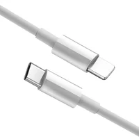 

Custom OEM 1m white PD 3A fast charging for lightning to usb type c cable