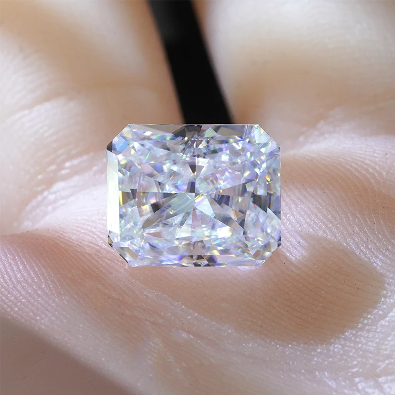 Starsgem 3*5mm-10*14mm Wholesale Loose Moissanites Synthetic Loose Gemstone Radiant Cut Moissanite Diamond