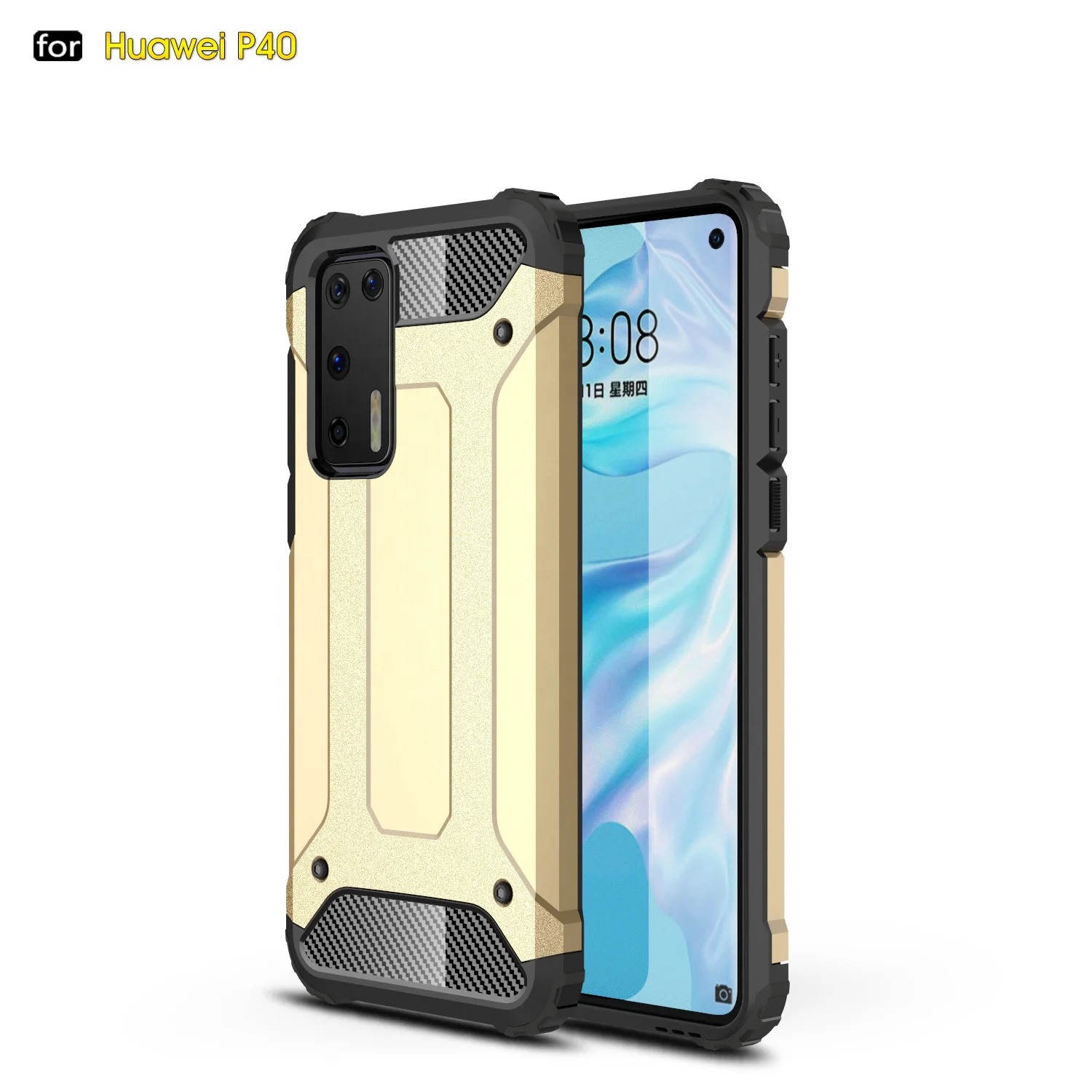 

Factory price Hybrid tpu pc Protective Phone Case For Huawei P40/P40pro, Multi-color, can be customized